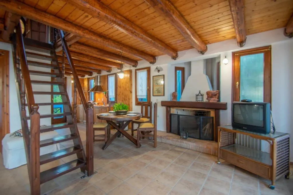 Living room with the stairs